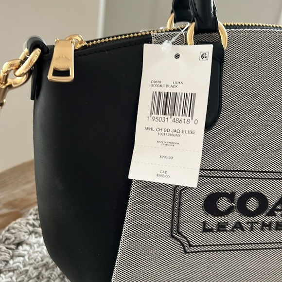 NWT Coach Elise Satchel in Jacquard - Picture 3 of 11